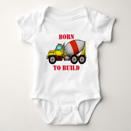 Cement Mixer Baby Jersey Bodysuit