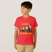 Cement Mixer Boys T-shirt (Voorkant volledig)