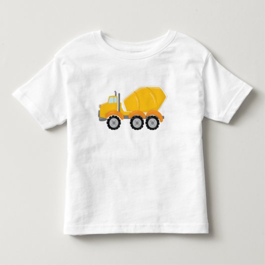 Cement Mixer constructie voor peuter kinder t-shir Shirts (Voorkant)