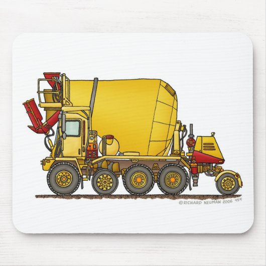 Cement Mixer Front Discharge Truck Construction Mo Muismat (Voorkant)