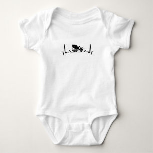 Cement Mixer Heartbeat Funny Gifts Romper