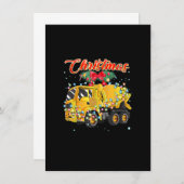 Cement Mixer met kerst Kaart (Voorkant / Achterkant)