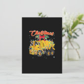 Cement Mixer met kerst Kaart (Staand voorkant)