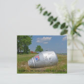 Cement Mixer Space Capsule bij Winganon OK Briefkaart (Staand voorkant)