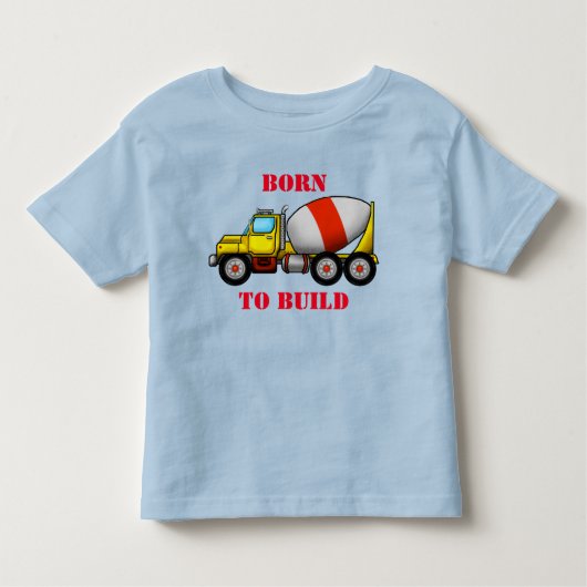 Cement Mixer Toddler Fine Jersey T-Shirt (Voorkant)