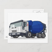 Cement Mixer Truck Briefkaart (Voorkant / Achterkant)