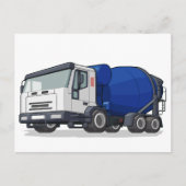 Cement Mixer Truck Briefkaart (Voorkant)