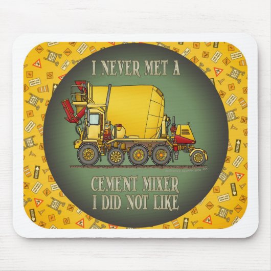 Cement Mixer Truck Operator Quote Muismat (Voorkant)