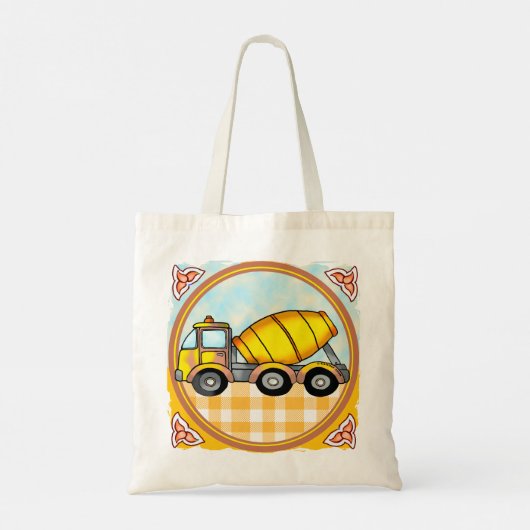 Cement Mixer Truck Tote Bag (Achterkant)