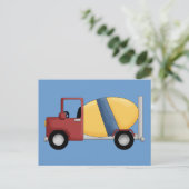 Cement Mixer Tshirts en cadeaus Briefkaart (Staand voorkant)