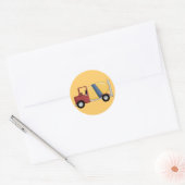 Cement Mixer Tshirts en cadeaus Ronde Sticker (Envelop)