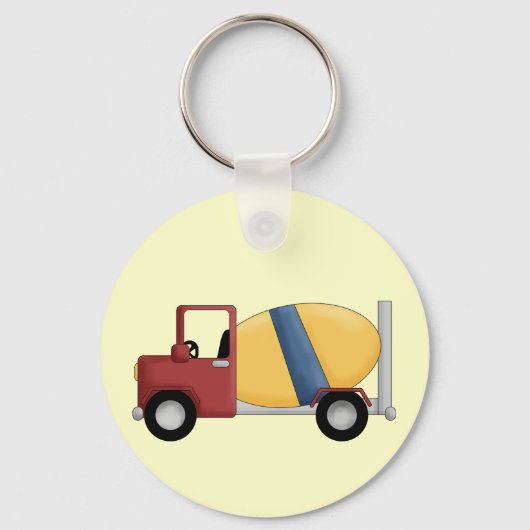 Cement Mixer Tshirts en cadeaus Sleutelhanger (Voorkant)