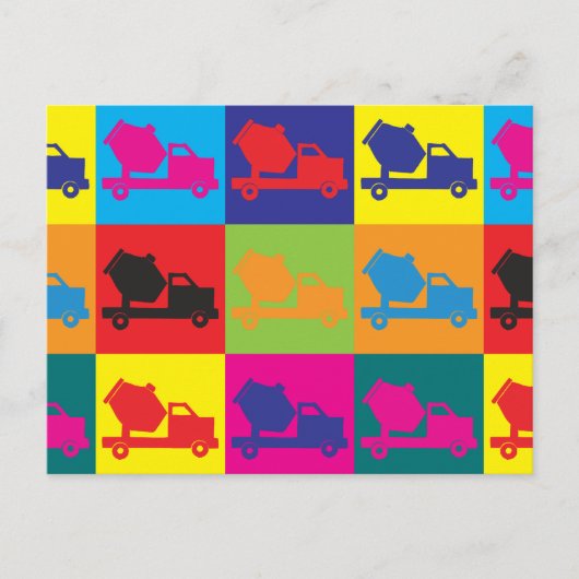 Cement Pop Art Briefkaart (Voorkant)