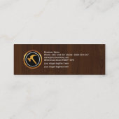 Cement Splatter Brickwork Fine Wood Graan Mini Visitekaartje (Achterkant)