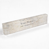 Cement stone effect executive Desk Naam Bord Naambordje