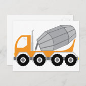 Cement Truck Briefkaart (Voorkant / Achterkant)