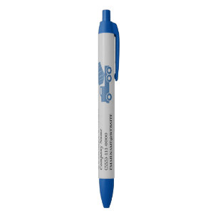 Cement Truck Construction Service Zwarte Inkt Pen