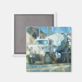 CEMENT TRUCK GROTE RIG TRUCKERS Geschenken Magneet (Voorkant / Achterkant)