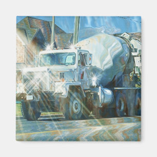 CEMENT TRUCK GROTE RIG TRUCKERS Geschenken Magneet