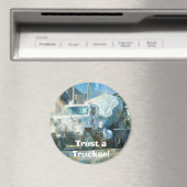 CEMENT TRUCK GROTE RIG TRUCKERS Geschenken Magneet (Insitu (Vaatwasser))