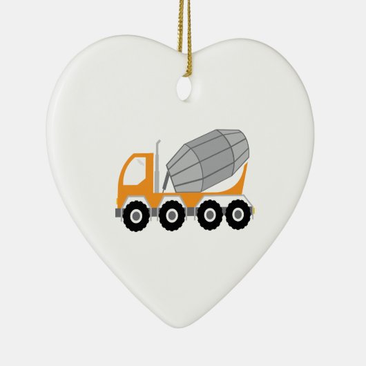 Cement Truck Keramisch Ornament (Rechts)