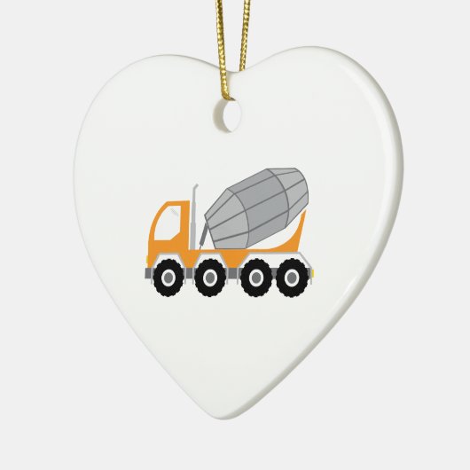 Cement Truck Keramisch Ornament (Links)