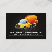 Cement Truck Logo | constructievoertuig Visitekaartje (Voorkant)