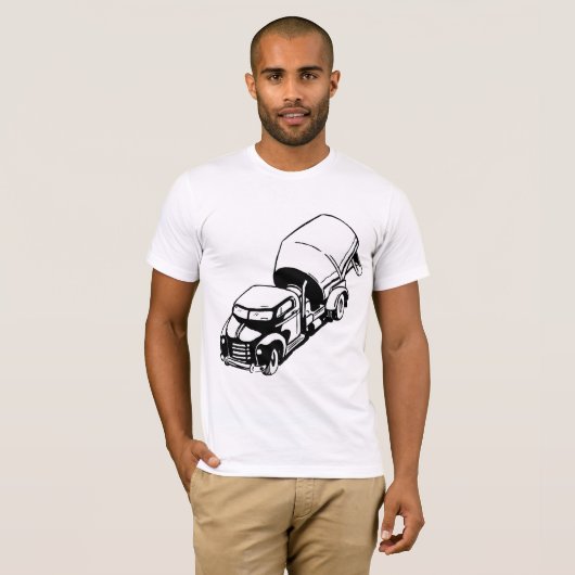 Cement Truck Mannen T-shirt (Voorkant volledig)