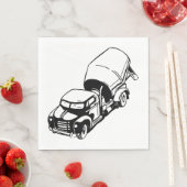Cement Truck Paper Napkins Servet (Insitu)