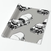 Cement Truck Wrapping Paper Cadeaupapier (Uitgerold)