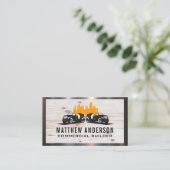 Cement Trucks | Houtmetaal | Bouw Visitekaartje (Staand voorkant)