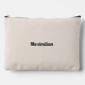 Cement Wit - Solid Large Accessoire Pouch Etui (Voorkant)