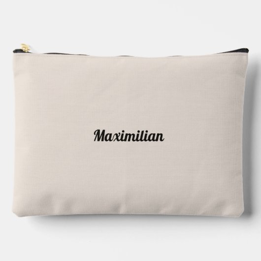 Cement Wit - Solid Large Accessoire Pouch Etui (Voorkant)