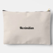 Cement Wit - Solid Large Accessoire Pouch Etui (Achterkant)