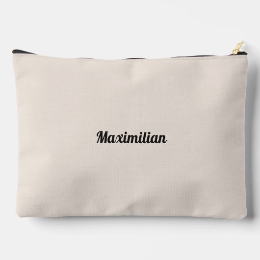 Cement Wit - Solid Large Accessoire Pouch Etui (Achterkant)