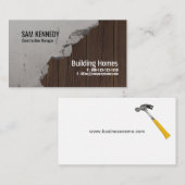 Cement Wood Panels Construction Visitekaartje (Voorkant / Achterkant)