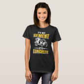 Cement Worker Concrete Finisher T-shirt (Voorkant volledig)