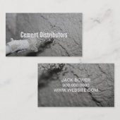 Cementdistributeurs Mixer Bouwvakker Visitekaartje (Voorkant / Achterkant)