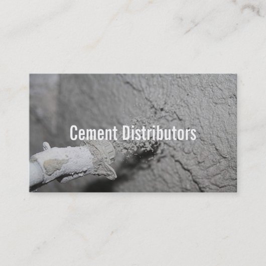 Cementdistributeurs Mixer Bouwvakker Visitekaartje (Voorkant)