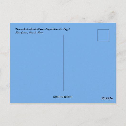 Cementerio Santa María Magdalena de Pazzi Briefkaart (Achterkant)