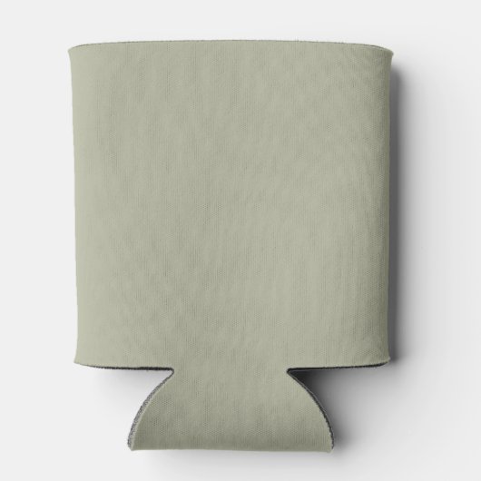 Cementgrijze Minimalistische Trouwdag met Script Blikjeskoeler (Achterkant)