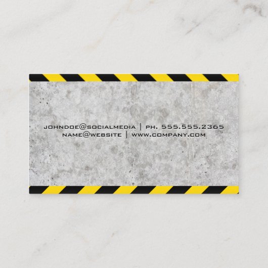 cementmenger | exploitant met vergunning visitekaartje (Achterkant)