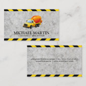 cementmenger | exploitant met vergunning visitekaartje (Voorkant / Achterkant)