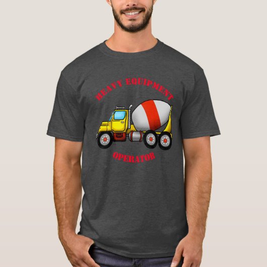 Cementmixer Mannen T-shirt (Voorkant)