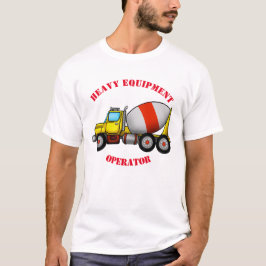 Cementmixer Mannen T-Shirt (Lite-kleuren)