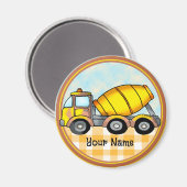 Cementmixer vrachtwagen magneet (Voorkant / Achterkant)