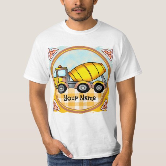 Cementmixer vrachtwagen t-shirt (Voorkant)