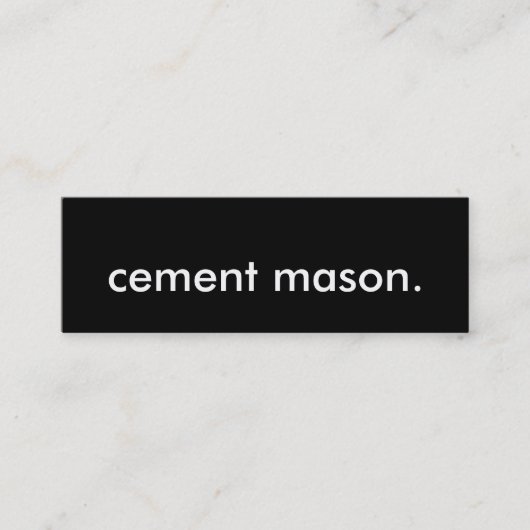 cementmoer. mini visitekaartje (Voorkant)