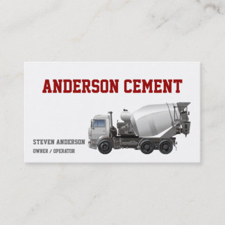 Cementwagen Visitekaartje