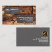 Cementwerk op het gebied van bouwcontracten voor g visitekaartje (Voorkant / Achterkant)